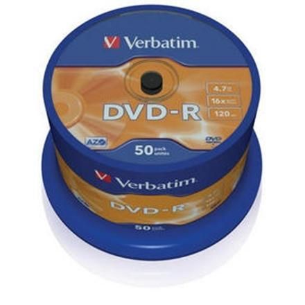 Verbatim DVD-R 43548 16x 4.7GB  Matt Silver cake box (pack of 50pcs) 