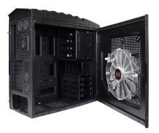 Linkworld Case cooler, 250x250x30mm, 12V, 4pin, Blue/red lighting 
