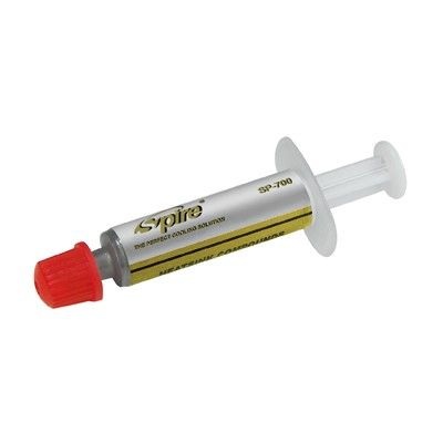 SPIRE CPU Cooler Thermal Grease, 0.5G Tube, 10% Silver, Thermal Conductivity 7.5w/m-k Ther.Resistance0.06C in 2/W 