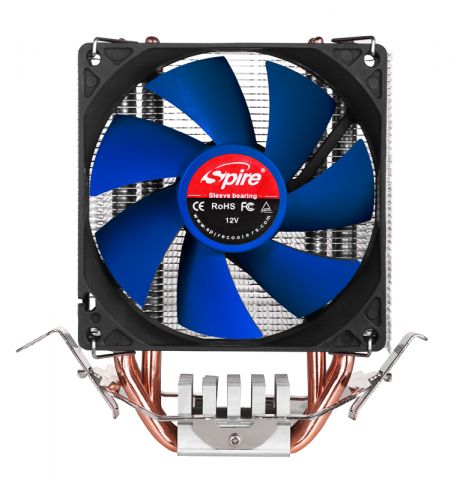 SPIRE CPU Cooler Kepler Pro, Supports 1156 / 1155 / 1366 / 940 / 775 / 939 / AM2 / AM3 / AMD FM1 / AMD FM2  sockets, SP994S1-V1 