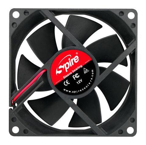SPIRE, case and PSU cooler, 80x80x25mm, 12V, 3pin, SP08025S1L3-CB 