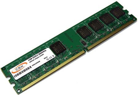 CSX Alpha DDR2 800MHz 1GB DIMM CL6, 3 year warranty, CSXA-LO-800-1GB 