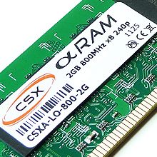 CSX Alpha DDR2 800MHz 2GB DIMM CL6, 3 year warranty, CSXA-LO-800-2G 
