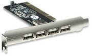 MANHATTAN USB 2.0 PCI card, 4 External or 3 External with 1 Internal Connections, 171557 