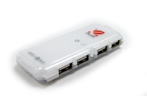 ENCORE USB HUB mini 4 ports, USB 2.0, with out external power source, cable length 0.3m, ENU-4USB 