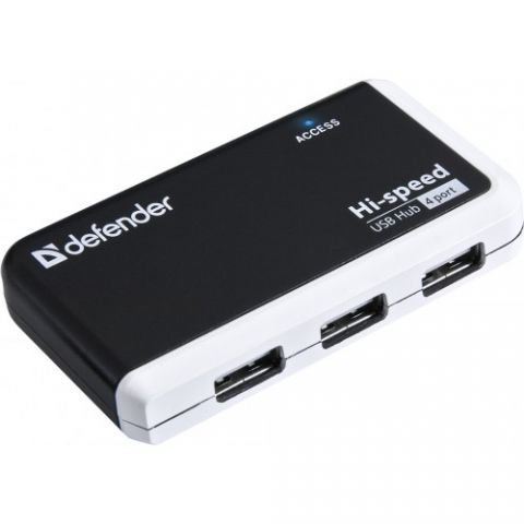 DEFENDER USB HUB mini 4 ports, USB 2.0, QUADRO-INFIX 