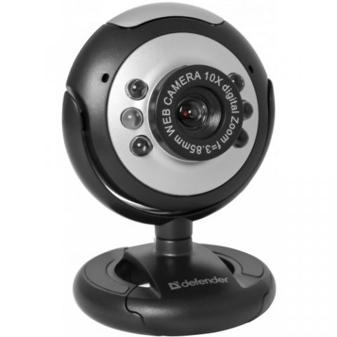DEFENDER PKC110 WEB camera with microphone, C-110, 63110 