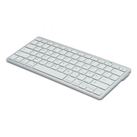 Ednet Keyboard,bluetooth, Full size, white, 86275 