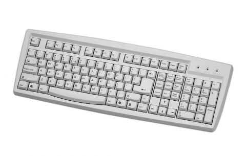 Linkworld Keyboard Slim 108 klav. white, EN, PS/2, LK601 