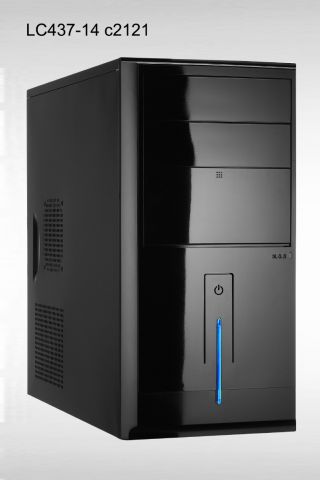 Linkworld case 437-14U/A Micro ATX, black, 2 x USB, audio. PSU 2 x IDE, 3 x SATA. 420W, 120mm 