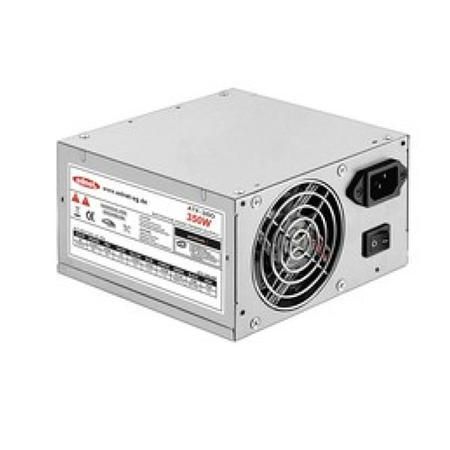Ednet PSU 350W ATX, passive PFC, 80mm, 1 x 20+4pin; 1 x 4pin 12V; 1 x 4pin Floppy, 4 x 4pin Molex, 1 x Sata., 4040587301127 