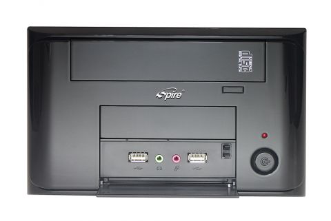 SPIRE case PowerCube, MINI ITX Cube Chassis, Gloss/Black, Incl. 300W SFX PSU, 210 - SPM210B-300W-PFC 