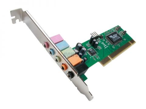ENCORE Sound card, 5.1 chanels, supports EAX technology, PCI, ENM232-6VIA 