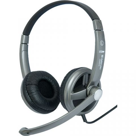 DEFENDER USB-stereophonic headset with volume control, 3m, HN970 63970 