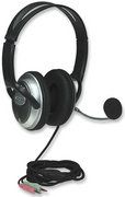 MANHATTAN Classic Stereo Headset Flexible Metal Boom Microphone, 175555 