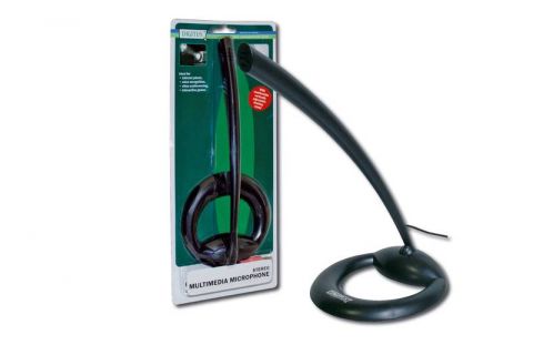 DIGITUS Desktop microphone with stand, plastic, blister package, DA-10102, 4016032210566 