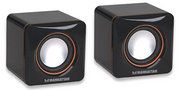 MANHATTAN  2600 Series 2.0 Speaker System, 2 Speakers, USB,  Black, 161435 