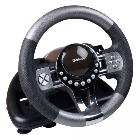 DEFENDER Racing wheel with pedals, Force feedback, USB, DEF-FORSAGE 