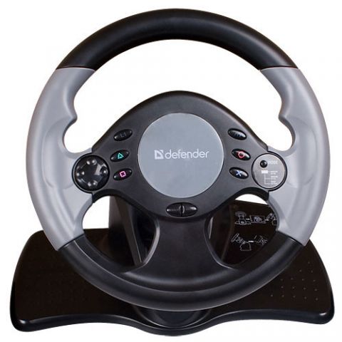 DEFENDER Racing wheel Defender EXTREME-TURBO, with pedals, USB, DEF-EXTREME-TURBO 
