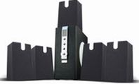 MIYAKO KA-6060C 5.1 Home cinema speaker system (wooden sub. 8W RMS + wooden sat. 5*3W RMS), embeded amplifier, shielded, lithuanian users manual 
