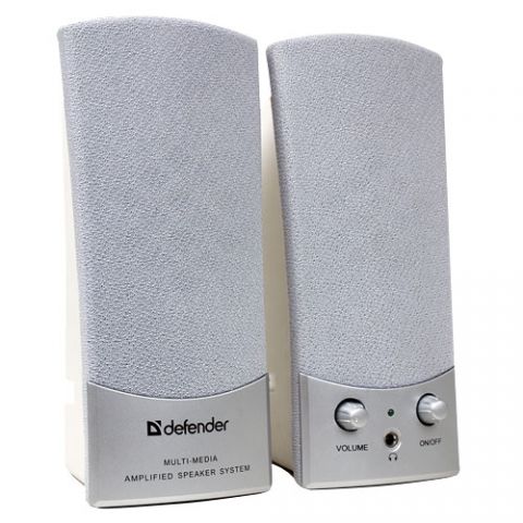 DEFENDER 2.0 Speaker System 2x2W (RMS), silver, SPK162 
