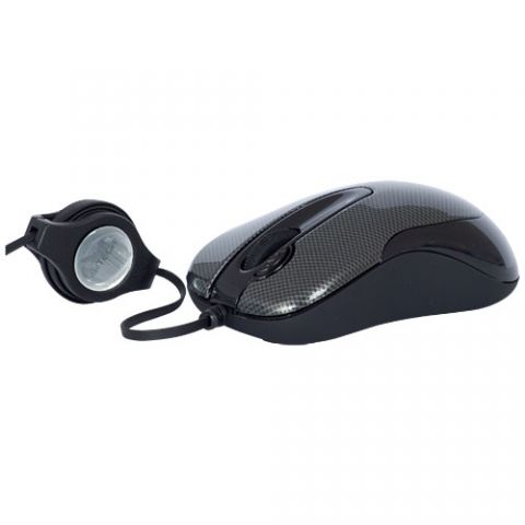 A4Tech mouse, Wired mini G-laser mouse, 1000dpi, 2 buttons + 2 scroll, USB, X6-60MD-2 