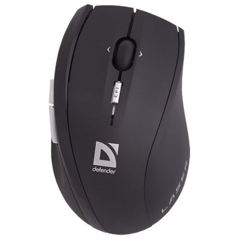 DEFENDER Locarno "GENEVA" Wireless laserl mini mouse, USB, black/grey, 5 buttons + 1 scroll button, S735G 