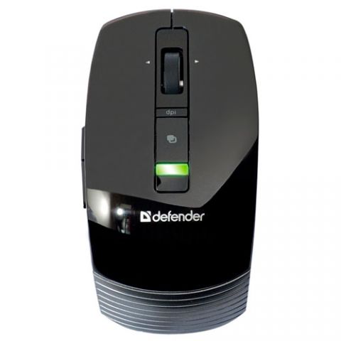 DEFENDER Wireless laser mouse with an opprtunity to change the length of its body ADVANCE 955 NANO , black, 5 buttons + 1 scroll, 800/1600dpi, USB, ADV955B 