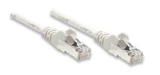 INTELLINET FTP LAN cable (patch), 1.0m shielded, grey, 2xRJ45, 329897 