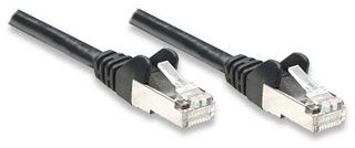 INTELLINET FTP LAN cable, patch, 20.0m, black, SOHO 2xRJ45, 451888 