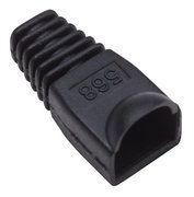 INTELLINET RJ45 Plug Cover Black, cable boot, 504355 