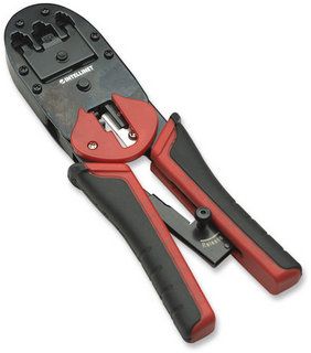 INTELLINET Universal Modular Plug Crimping Tool, RJ-11, RJ-12, and RJ-45, 211048 