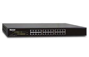 MICRONET SP6124A, 24-Port 10/100/1000 Mbps Fast Ethernet Switch, Auto-Uplink, Internal Power, 19" Metallic case 