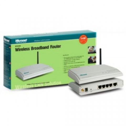 MICRONET SP916GK, WLAN Router, 54 Mbps, 802.11b/g, External Antenna, 4 Switching Ports of 10/100 Mbps, ETSI 