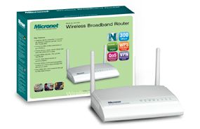 MICRONET SP916NE, WLAN Router, 300 Mbps,  External Antenna, 4 Switching Ports of 10/100 Mbps 