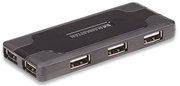 MANHATTAN HUB USB 2.0 7 PORTS, BUS POWER, BLACK, 161169 