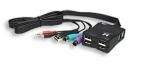 MANHATTAN multi port USB HUB 4 ports, Audio+Microphone + 2xPS/2, 174244 