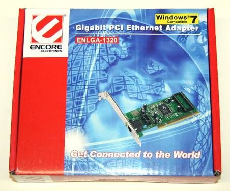 ENCORE PCI fast Ethernet Card 10/100/1000Mbps, Realtek chipset, ENLGA-1320 