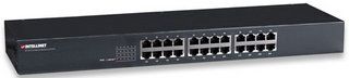 INTELLINET Fast Ethernet Rackmount Switch, 24 Port, 19", 1U, 520416 