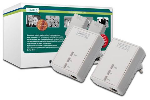 DIGITUS High-speed Powerline Starter Kit, 200 Mbps, DN-15027 