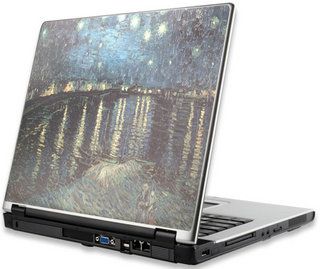 MANHATTAN Notebook Computer Skin up 17",Color: Van Gogh, Starry Night Over the Rhone, 423403 