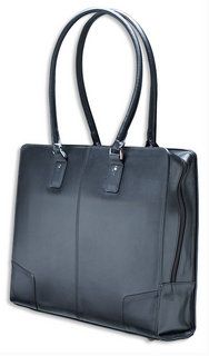 MANHATTAN Women's Notebook Computer Tote, Top Load, Fits Most Screens Up To 15.6", black, 355025 