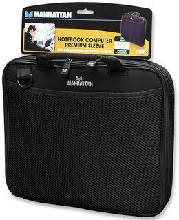MANHATTAN  Premium Sleeve Case,  Up To 12.1",Color: Black/Black, 438964 