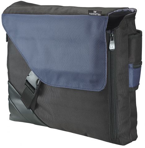 MANHATTAN  Berlin Notebook Computer Messenger Sling Bag,Top Load,Up To 15.6 