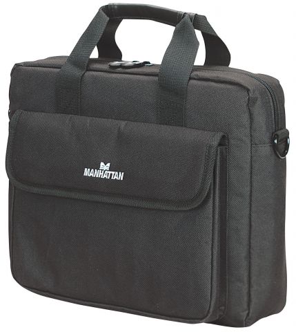 MANHATTAN  "London" Notebook Computer Briefcase, Top Load, Up To 12.1", 439589 