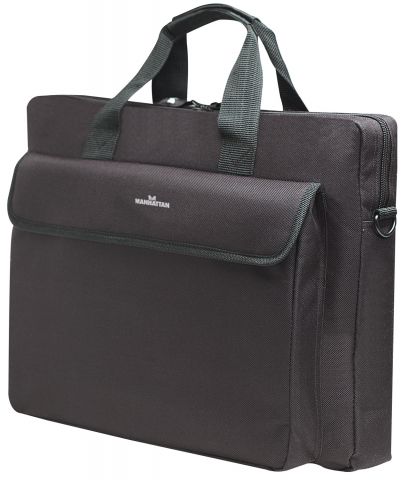 MANHATTAN  "London" Notebook Computer Briefcase, Top Load, Up To 15.6", 438889 