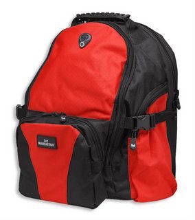 MANHATTAN Notebook backpack "Villager", red, 437684 