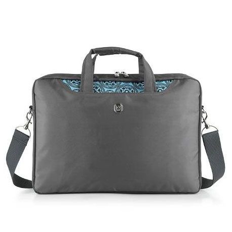 DEFENDER Notebook bag 15.6" Defender "Amulet", Grey with blue application, 26028 