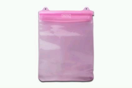 DIGITUS Protectable Suit for Tablets, waterproof bag with 3 zip, velcro fastener Material PVC, pink, DA-22003 