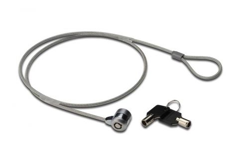 DIGITUS Notebook Notebook Lock with 2 Keys , for Security-standard Slot Cable length: 1.5m, DA-40501 